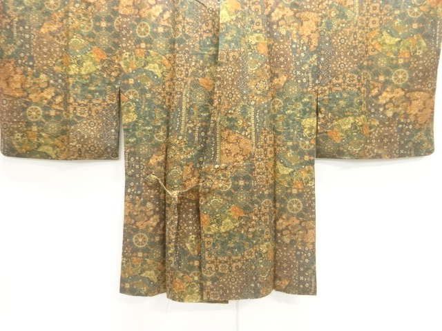 花更紗模様道中着